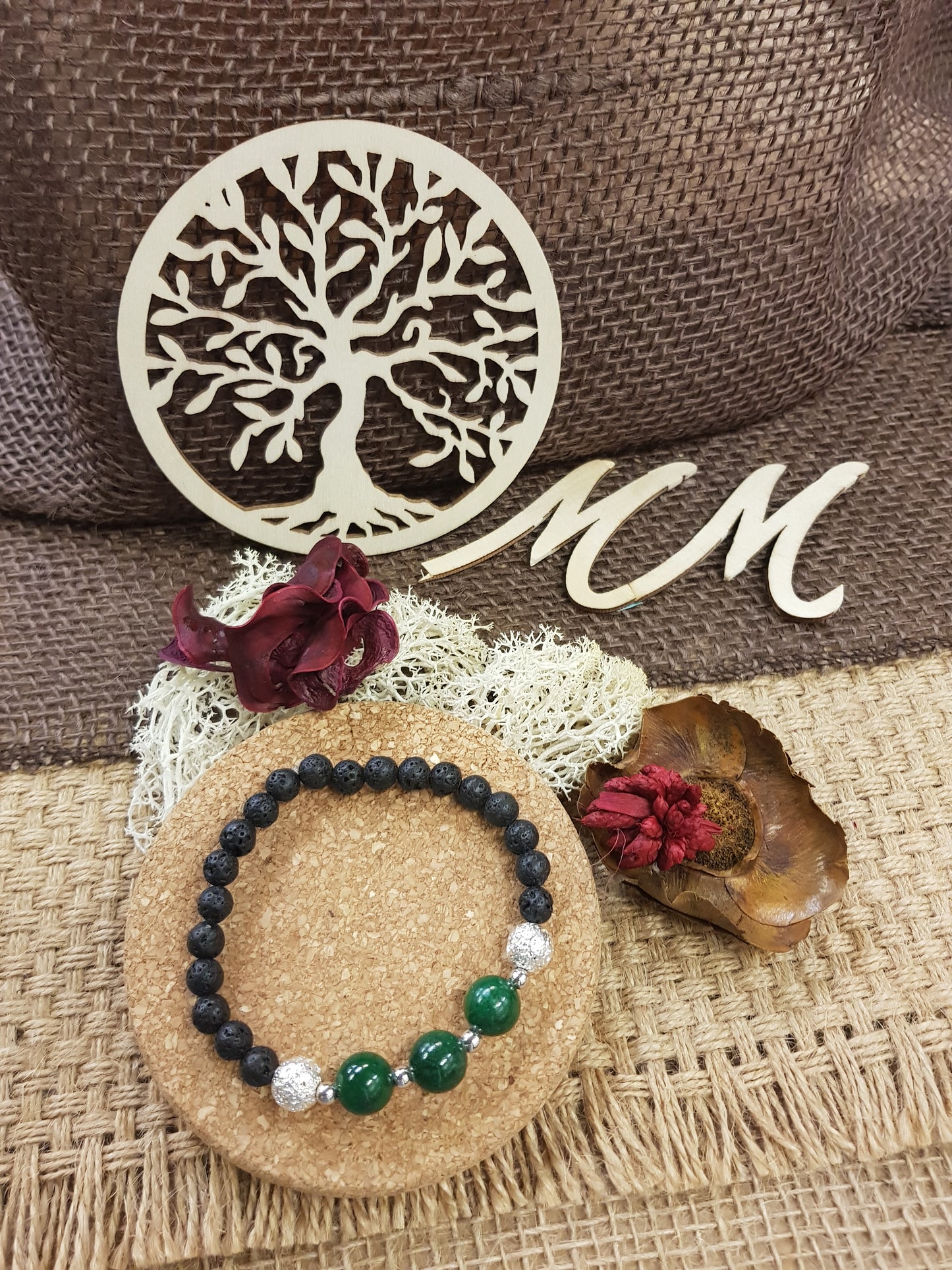 Bracelet de Naissance de Mai - l'Emeraude
