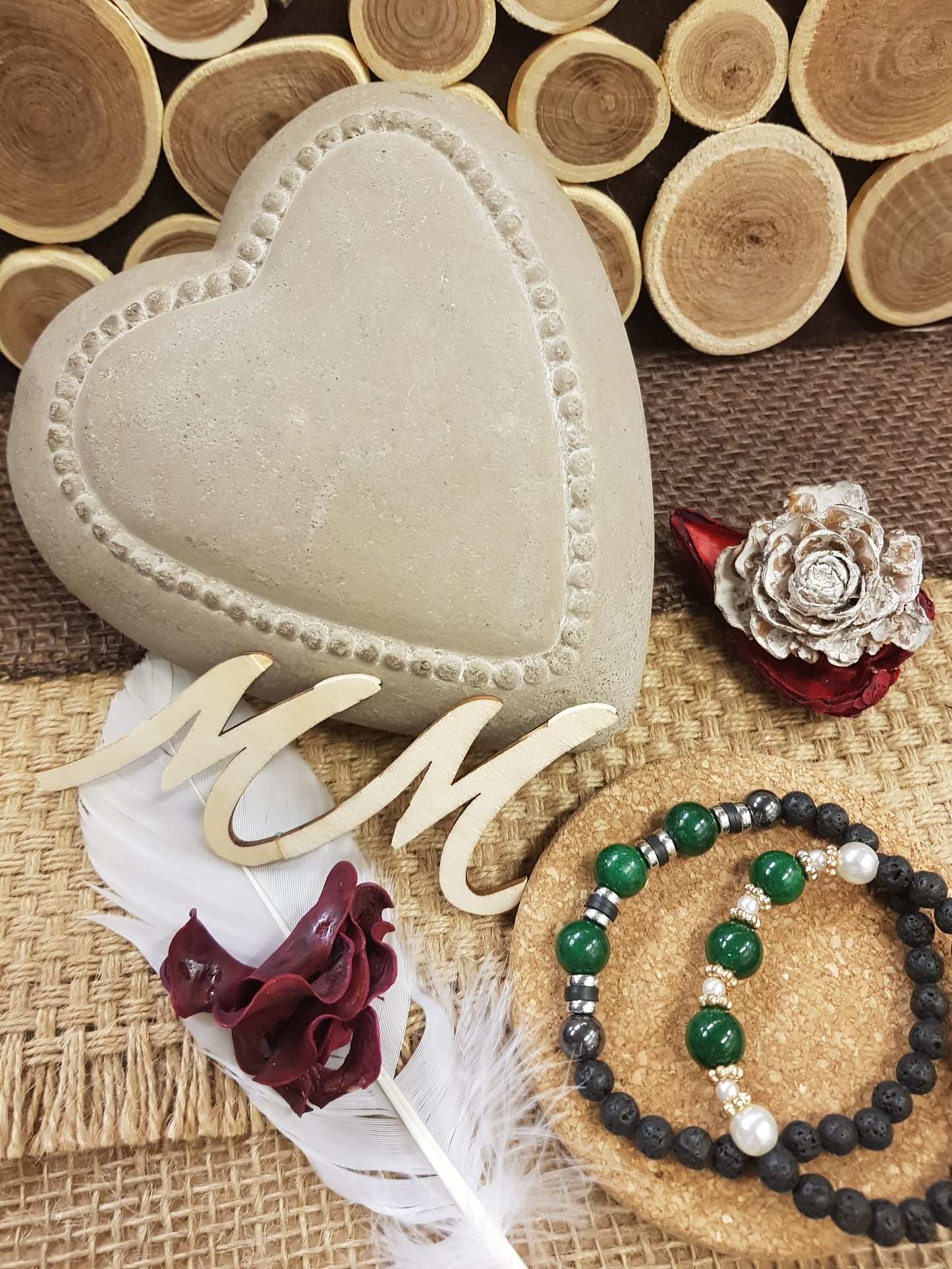 Bracelets Duo "Eveil & Epanouissement" - Emeraude