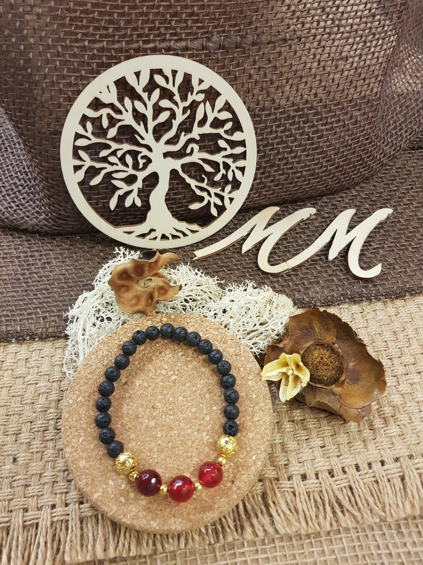 Bracelet de Naissance de Juillet - le Rubis
