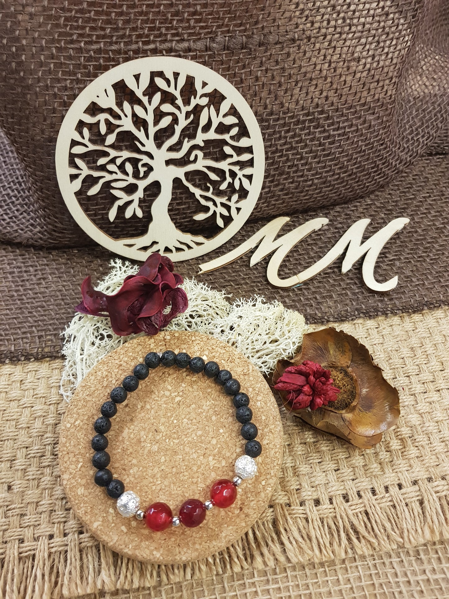 Bracelet de Naissance de Juillet - le Rubis