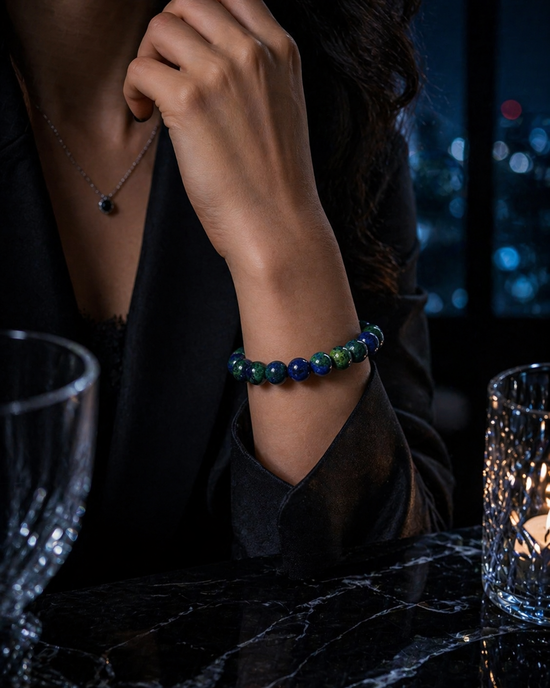 Bracelet Chrysocolle Naturelle - Harmonie, Expression