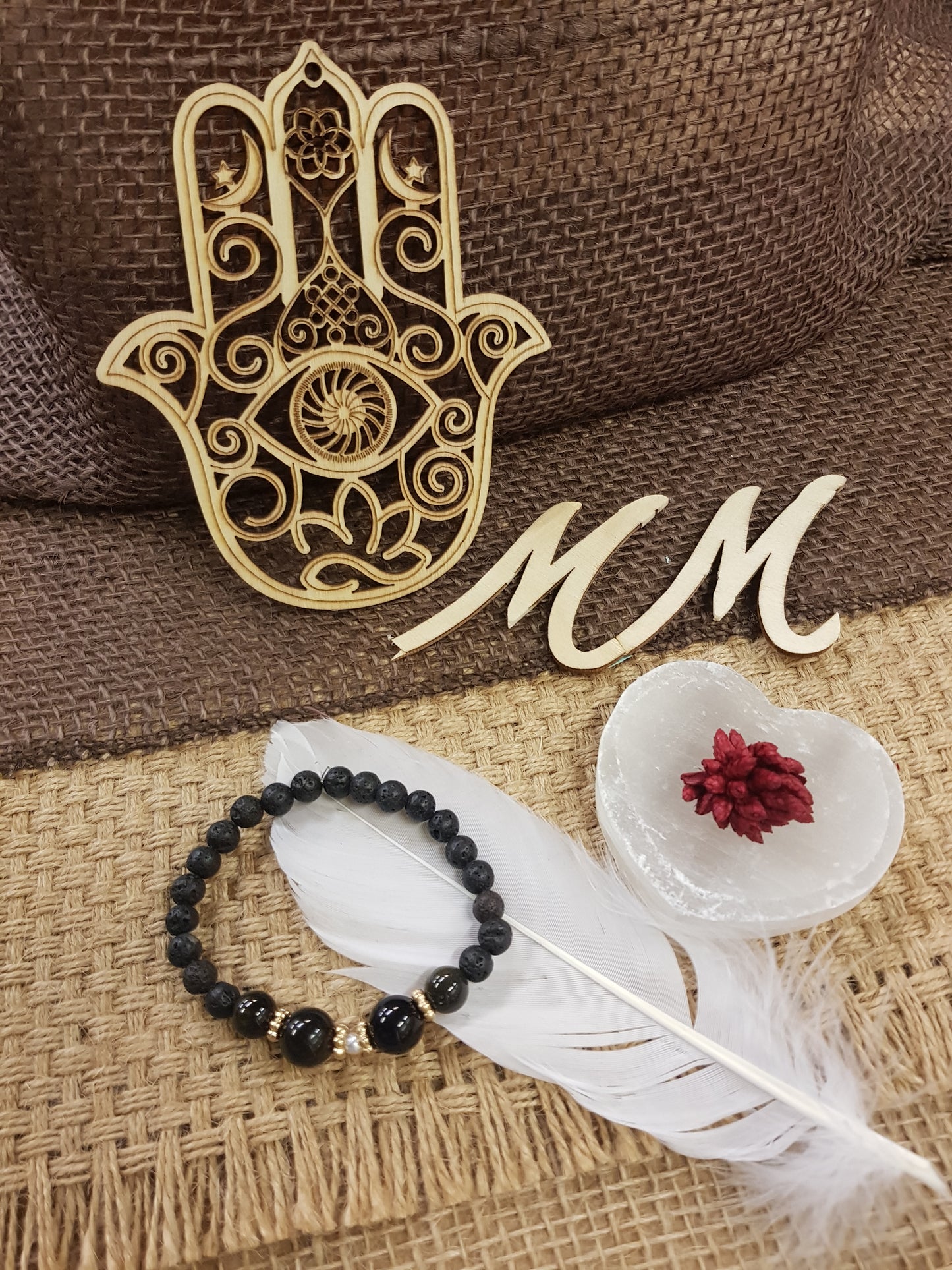 Bracelet Mission de Vie 8 - l'Obsidienne