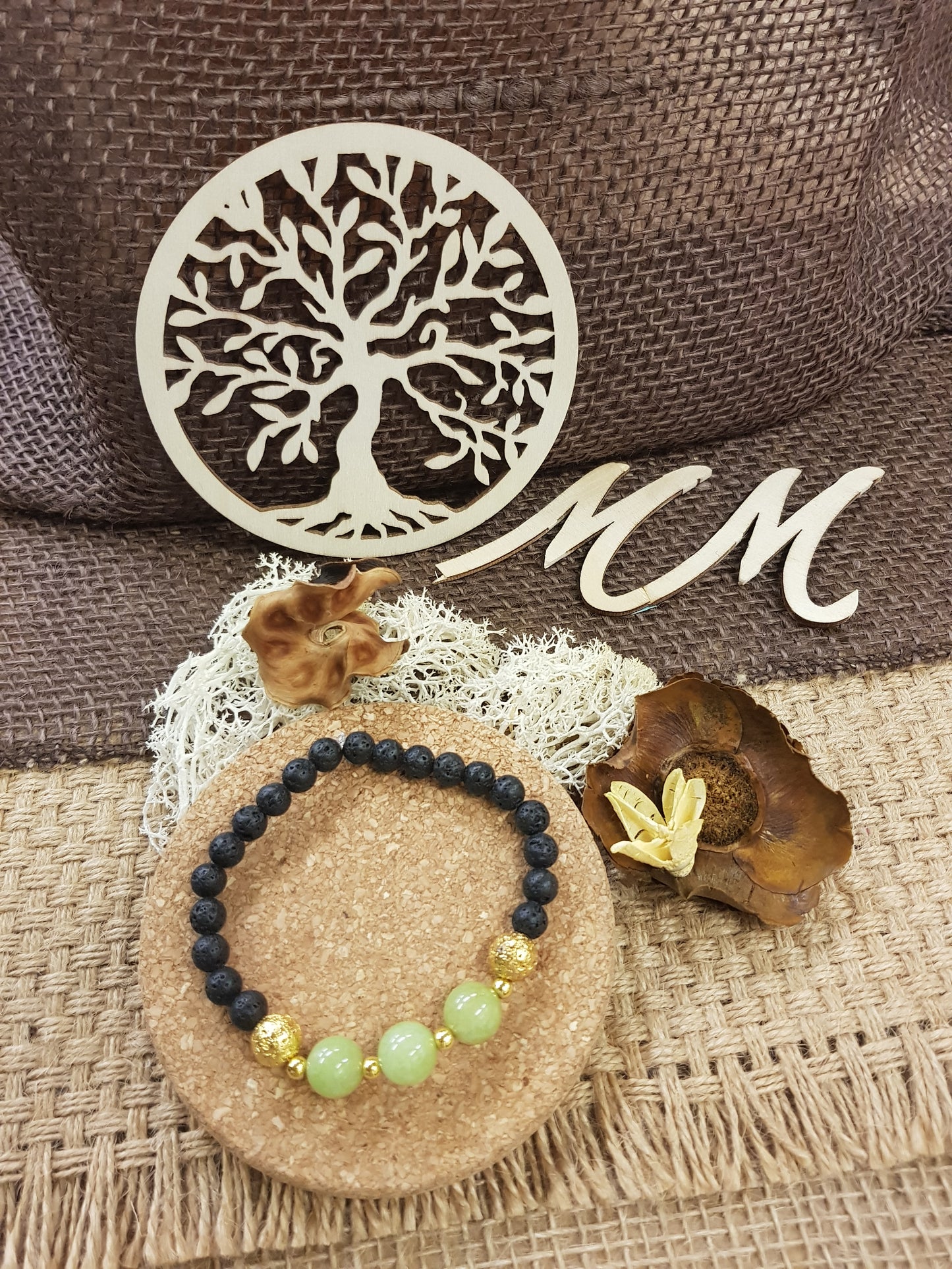 Bracelet de Naissance d'Août - le Péridot