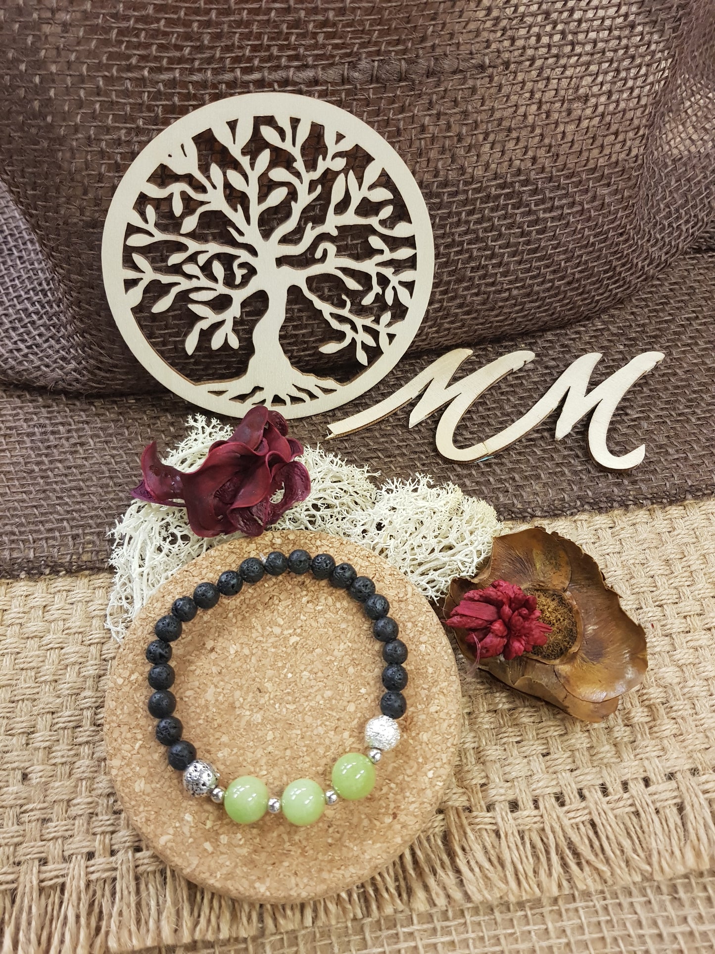 Bracelet de Naissance d'Août - le Péridot