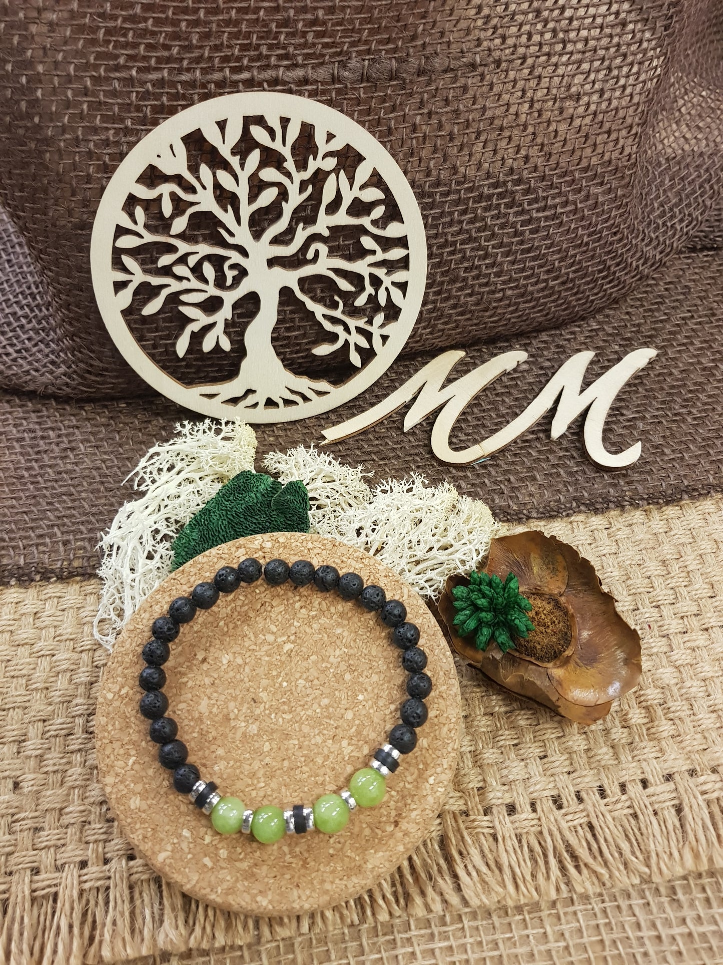Bracelet de Naissance d'Août - le Péridot