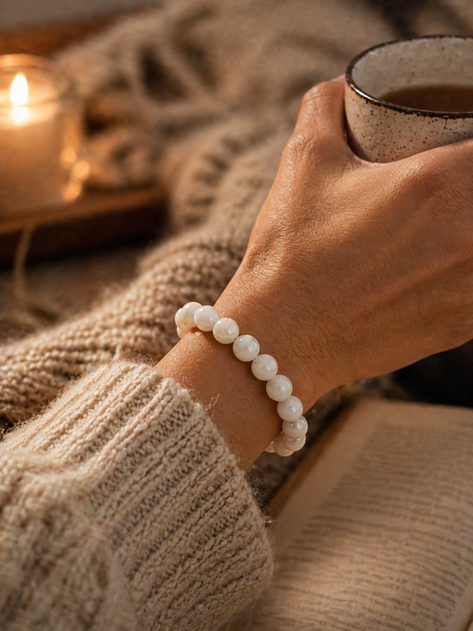 Bracelet Perle de Coquillage Naturel - Douceur, Féminité